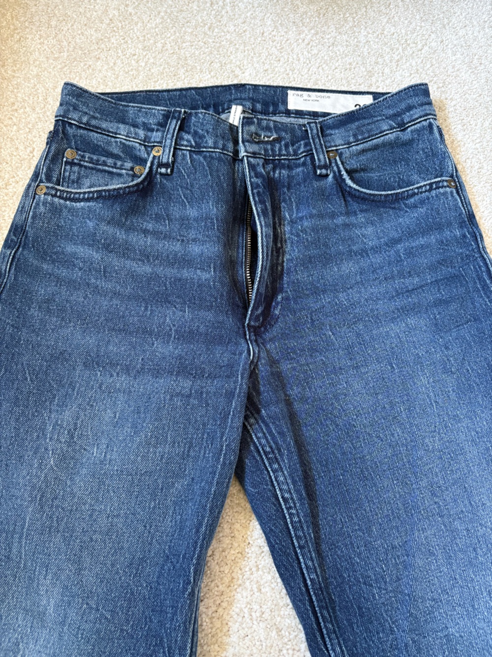Rag & Bone Harlow Ankle Straight Leg Jeans - Picture 10 of 10